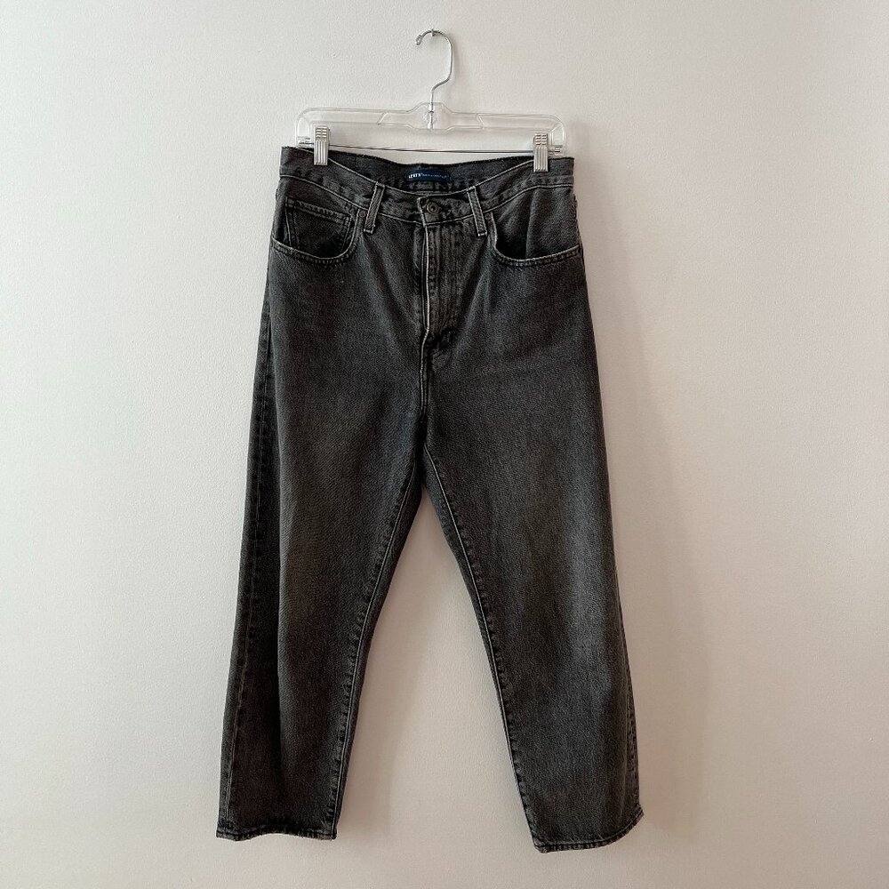 Levi Barrel Crop in Grey Wash